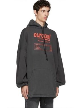 Balenciaga Grey Europa Hoodie
